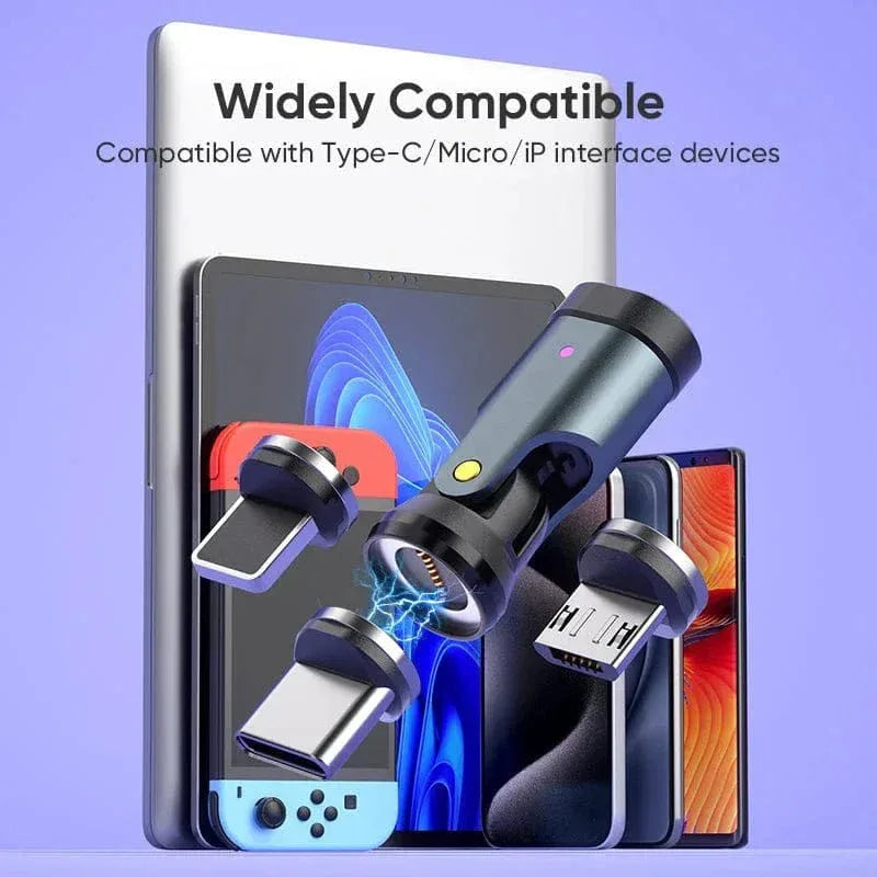 BIG+ 240W Magnetic USB‑C Adapter – 540° Rotating Connector, 5A Fast Charging, Data Transfer, Smart‑Chip, Aluminium Alloy, Multi‑Device Compatibility - The Big Plus Store