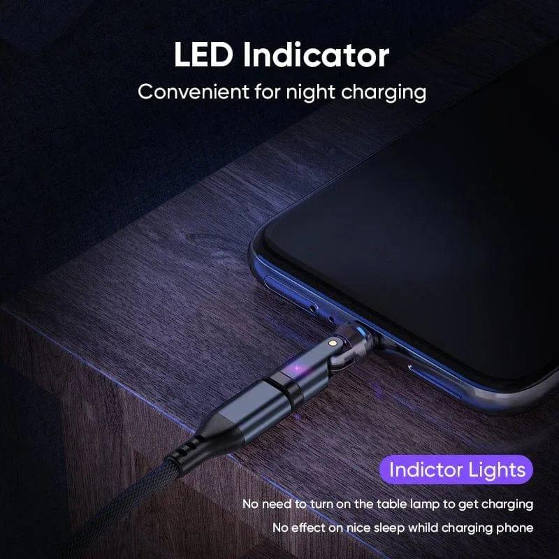 BIG+ 240W Magnetic USB‑C Adapter – 540° Rotating Connector, 5A Fast Charging, Data Transfer, Smart‑Chip, Aluminium Alloy, Multi‑Device Compatibility - The Big Plus Store