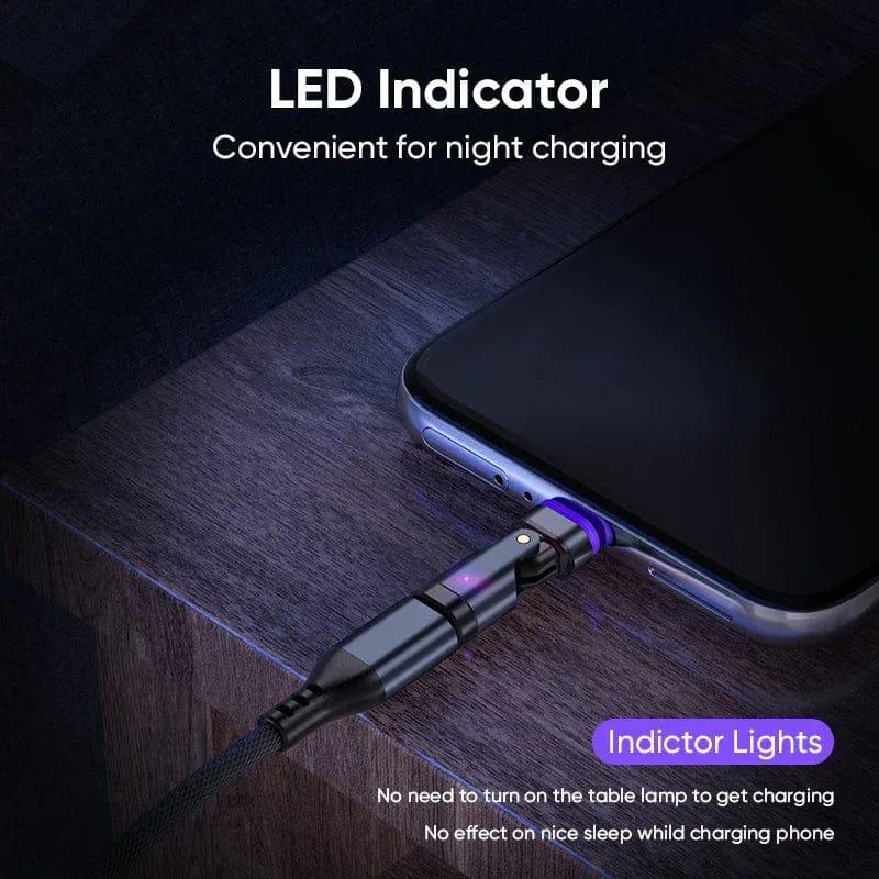BIG+ 240W Magnetic USB‑C Adapter – 16‑Pin Strong Magnet, 180°/360° Rotating Connector, PD 3.1 Fast Charging - The Big Plus Store
