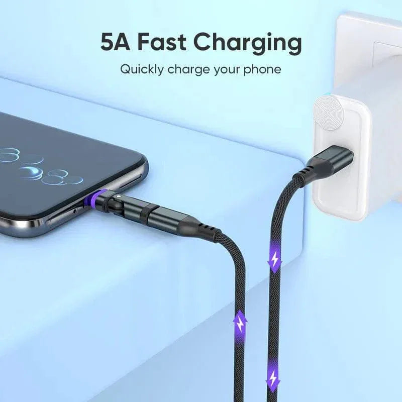 BIG+ 240W Magnetic USB‑C Adapter – 16‑Pin Strong Magnet, 180°/360° Rotating Connector, PD 3.1 Fast Charging - The Big Plus Store