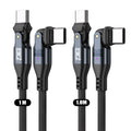 240W USB‑C Fast Charging Cable 2‑Pack – Dual Rotating Heads, High‑Speed PD Charging, Universal Compatibility (1.8m) - The Big Plus Store