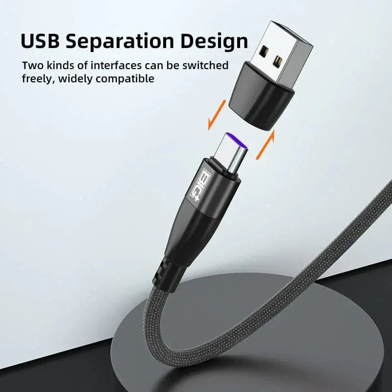 Magnetic Charging Cable Tips – 4‑Pack Replacement Heads for BIG+ 100W Magnetic USB‑C Cable (2× Type‑C + 2× i‑Device) - The Big Plus Store