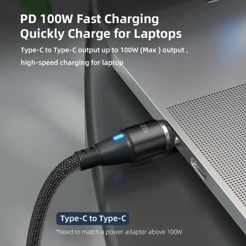 Magnetic Charging Cable Tips – 4‑Pack Replacement Heads for BIG+ 100W Magnetic USB‑C Cable (2× Type‑C + 2× i‑Device) - The Big Plus Store