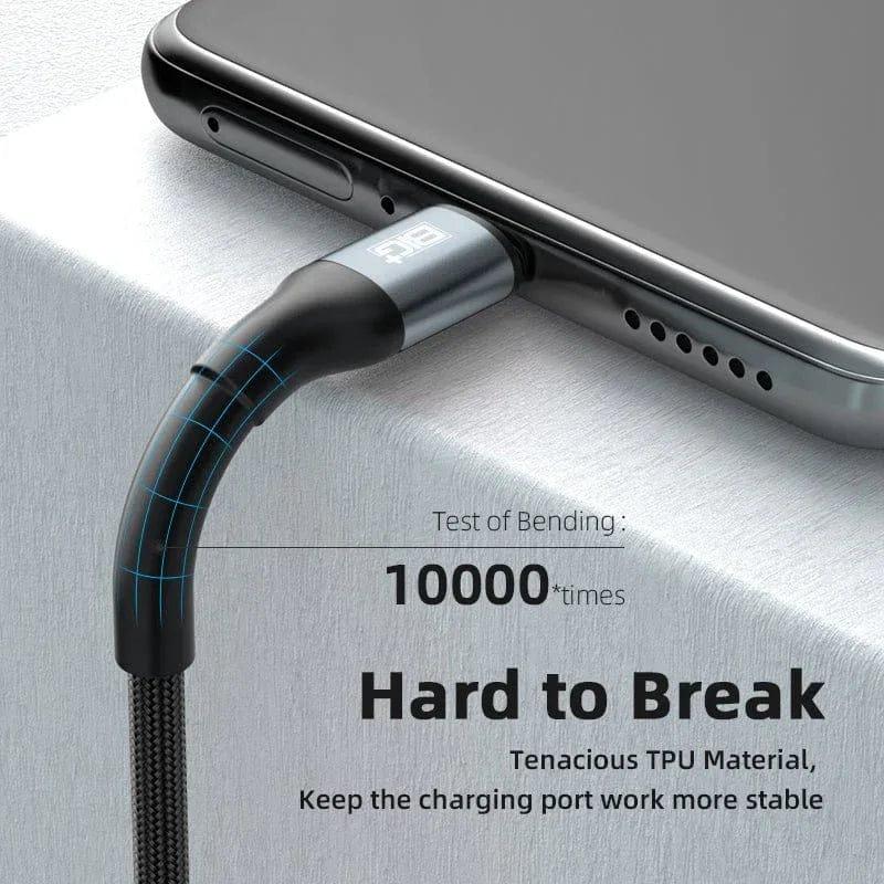 BIG+ USB‑C to USB‑C Cable 2‑Pack (2M) – 60W PD Fast Charging, 3A Nylon Braided, 480Mbps Data Transfer - The Big Plus Store