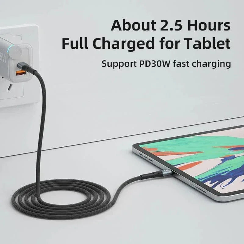 BIG+ USB‑C to USB‑C Cable 2‑Pack (2M) – 60W PD Fast Charging, 3A Nylon Braided, 480Mbps Data Transfer - The Big Plus Store