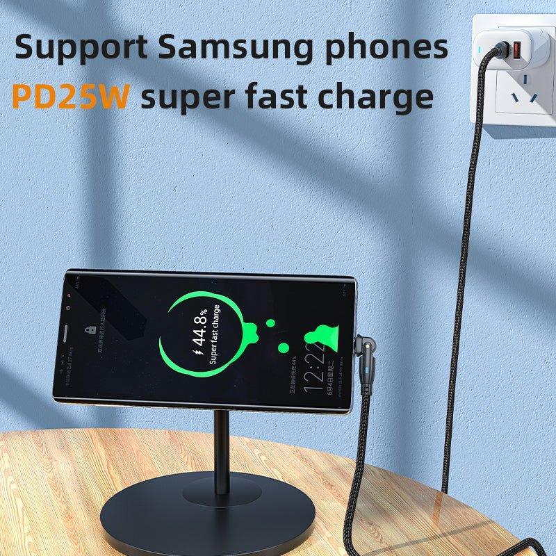BIG+ USB‑C to USB‑C Cable 2‑Pack (2M) – 60W PD Fast Charging, 3A Nylon Braided, 480Mbps Data Transfer - The Big Plus Store