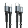 BIG+ USB‑C to USB‑C Cable 2‑Pack (2M) – 60W PD Fast Charging, 3A Nylon Braided, 480Mbps Data Transfer - The Big Plus Store
